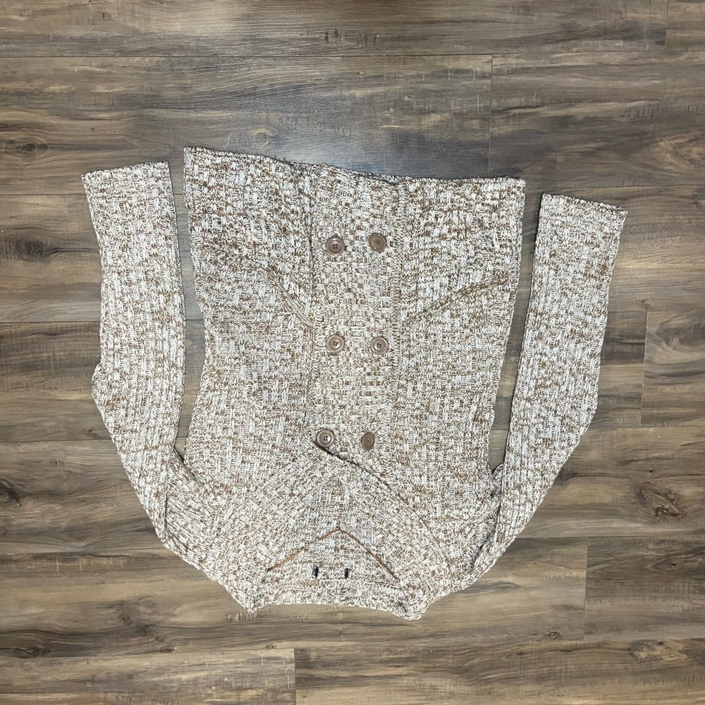 Chunky Knit Light Brown Sweater - Picture 2 of 7